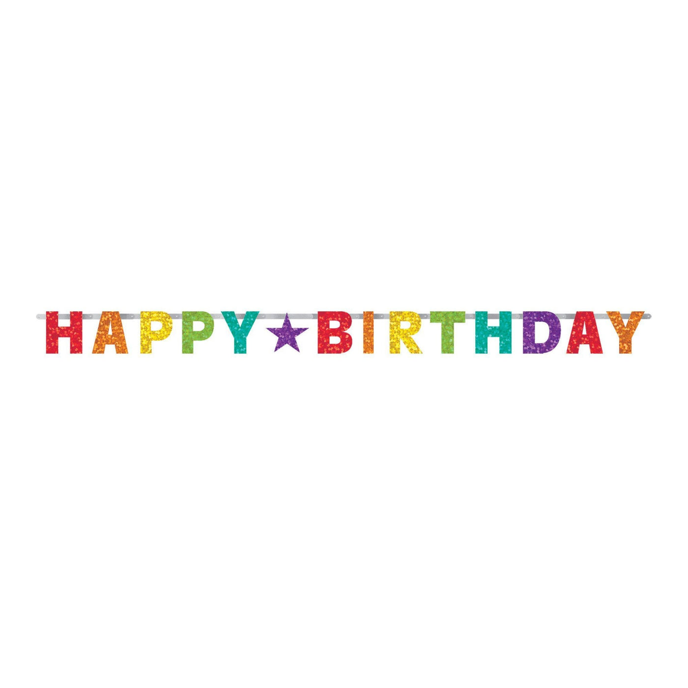 Bannière multicolore Happy Birthday 7,8ft