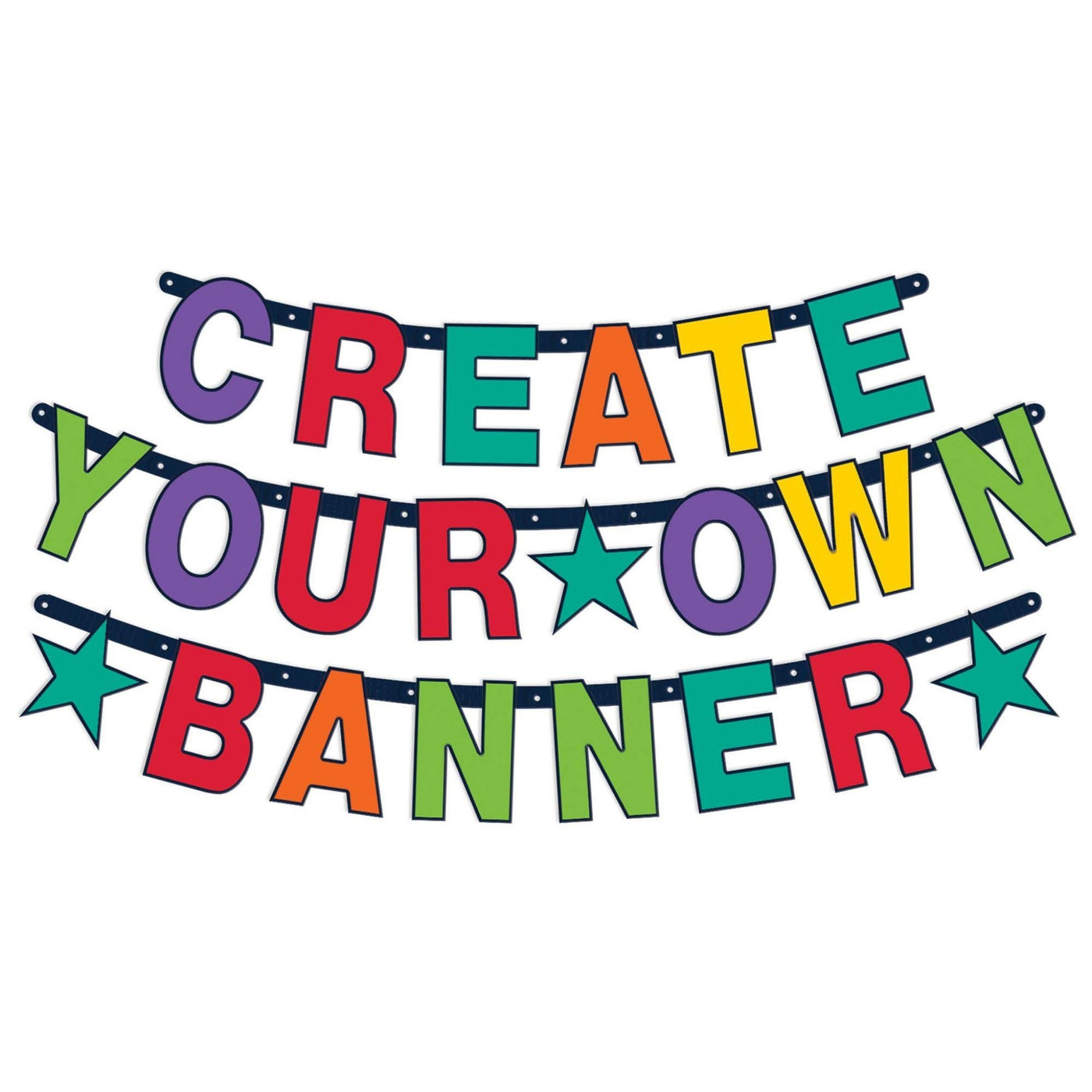Créer votre propre bannière multicolore Ensemble