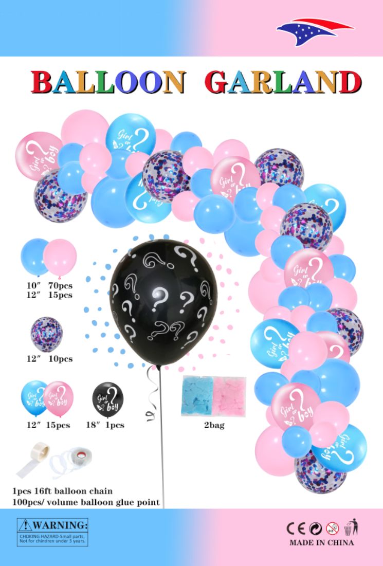 Balloon Garland Kit - Gender Reveal