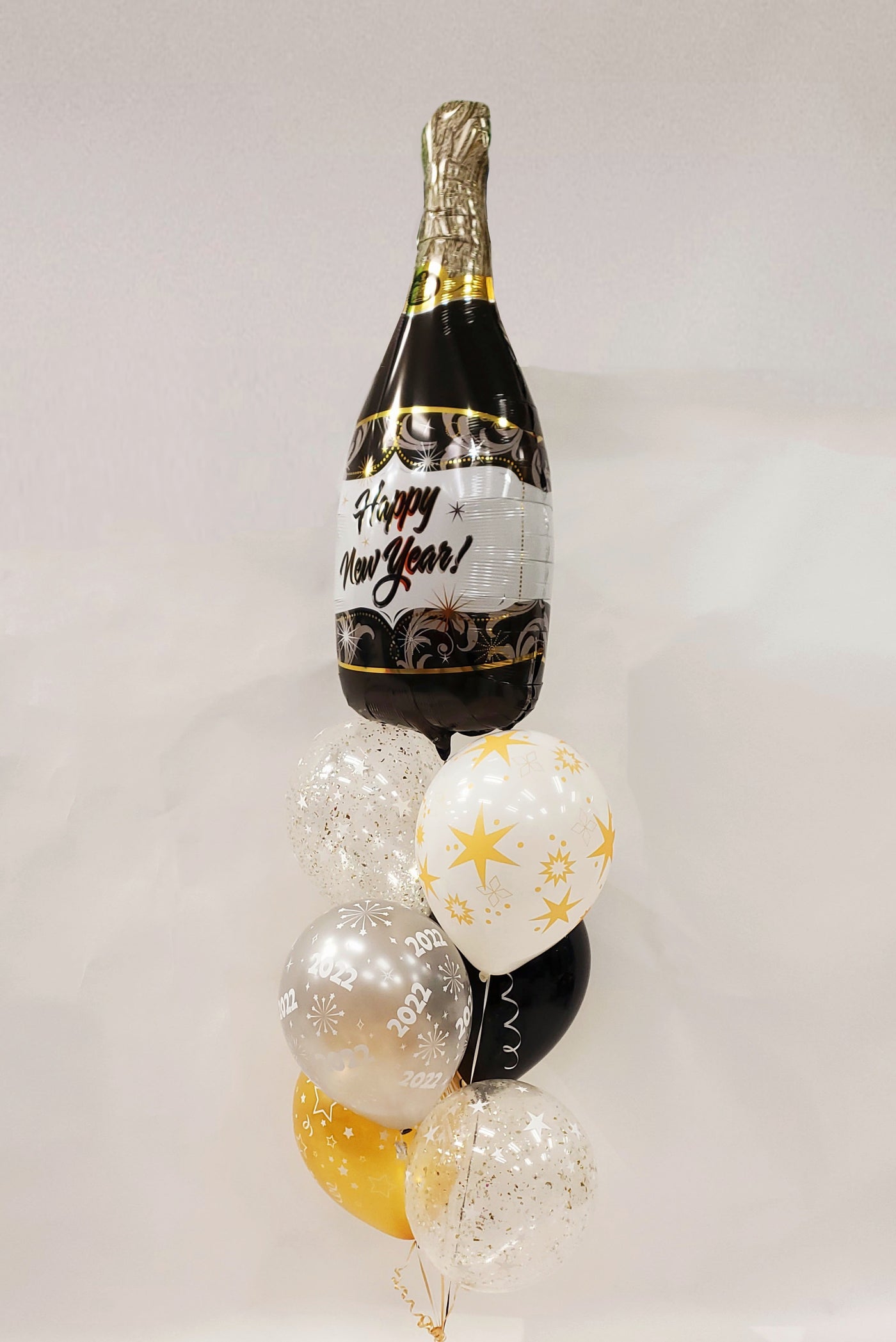 Bouquet de ballons 7pc Champagne du Nouvel An