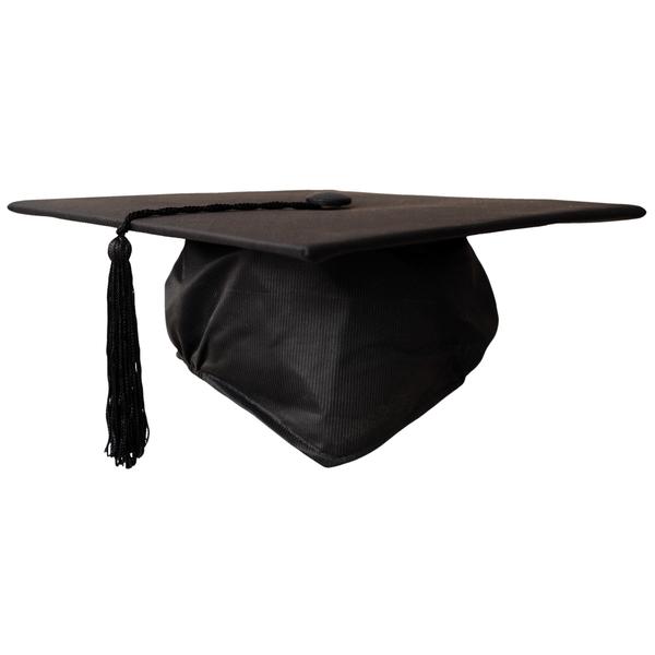Casquette de graduation pour enfant avec pompon - Noir