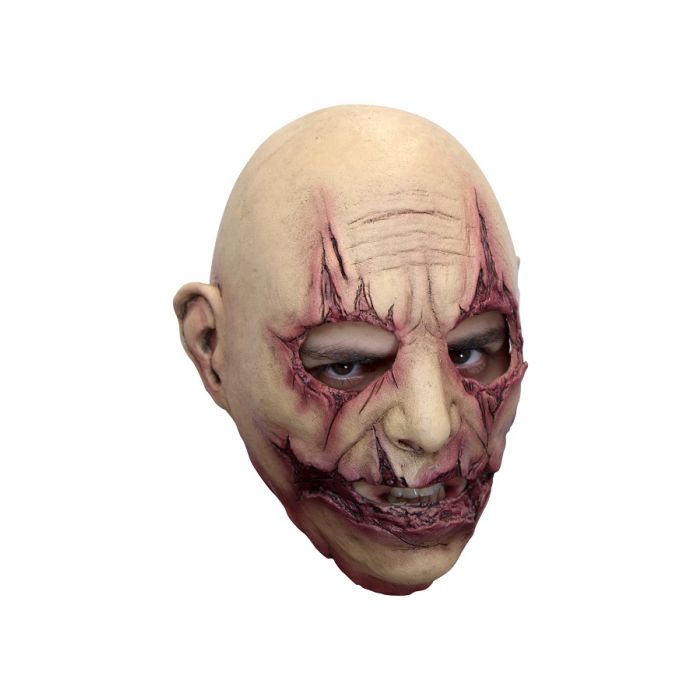 Masque de tête de zombie lacéré