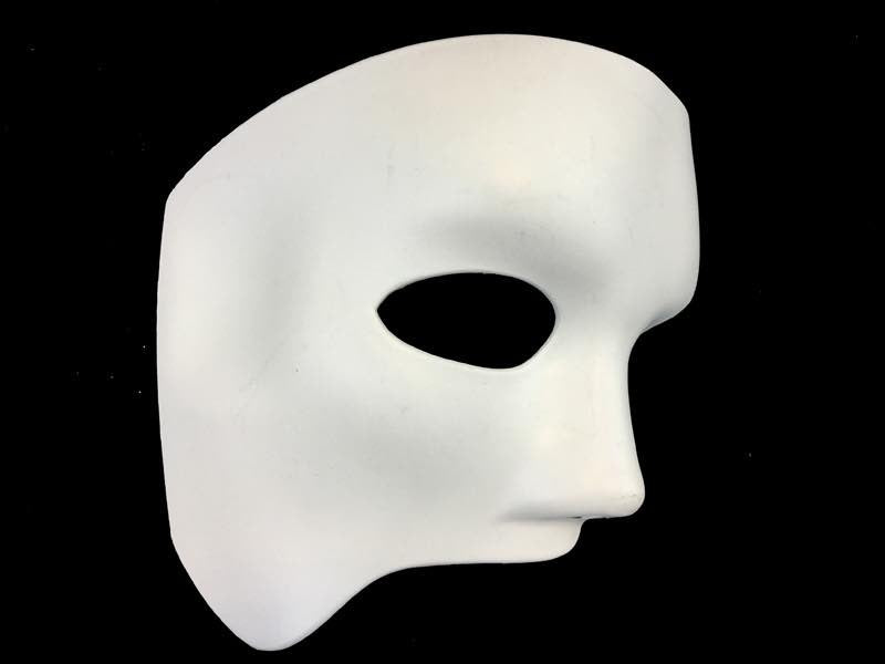 Masque en plastique blanc vénitien